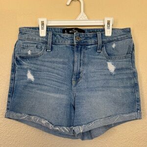 Hollister Light Blue Distressed Jean Shorts